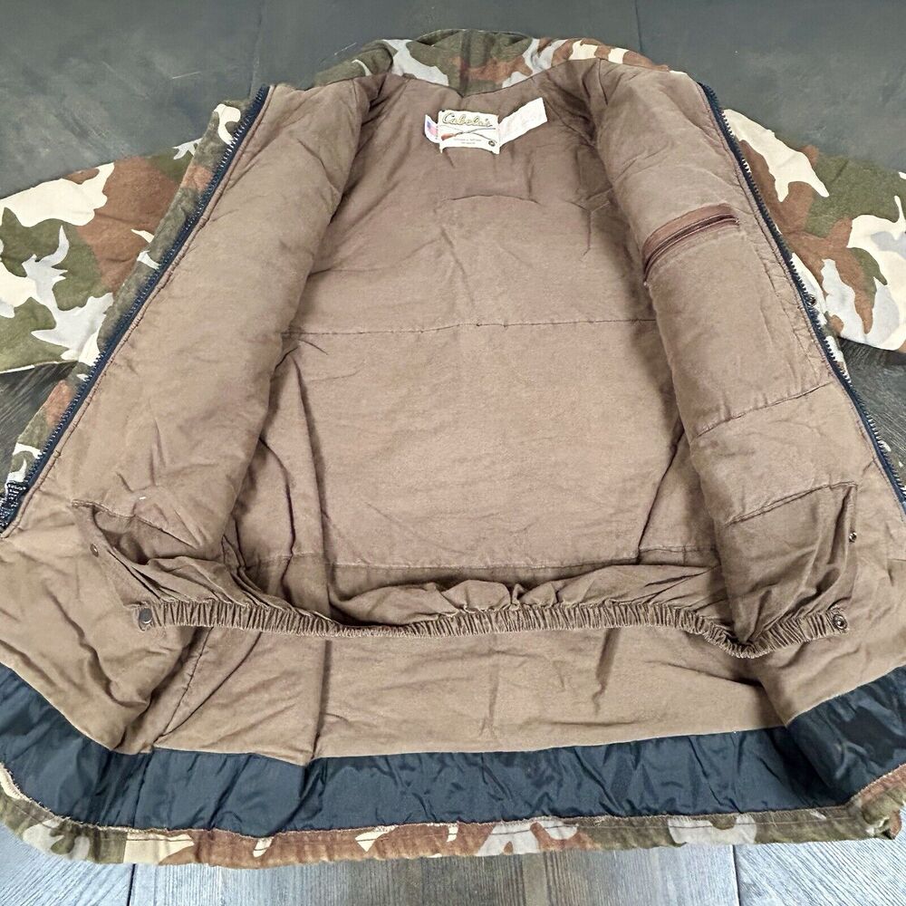 Vtg Cabela’s Gore-Tex Duck Camo Hunting Jacket Coat Parka Men's Size Medium - Picture 8 of 16